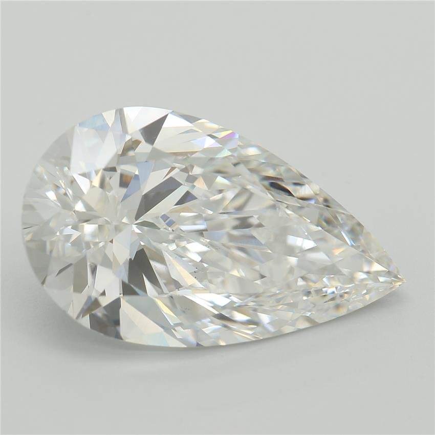 6.54ct E VS1 Rare Carat Ideal Cut Pear Lab Grown Diamond