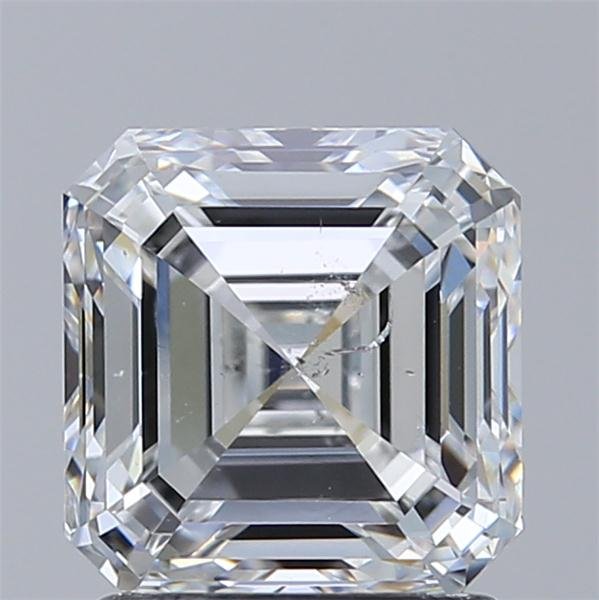 1.70ct E SI2 Rare Carat Ideal Cut Asscher Diamond