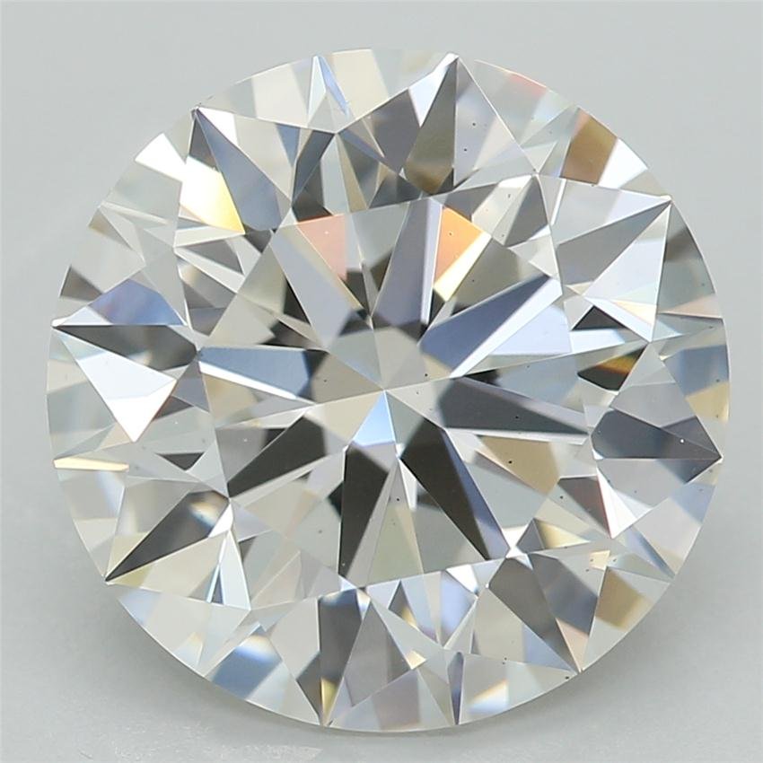 3.10ct F VS1 Rare Carat Ideal Cut Round Lab Grown Diamond