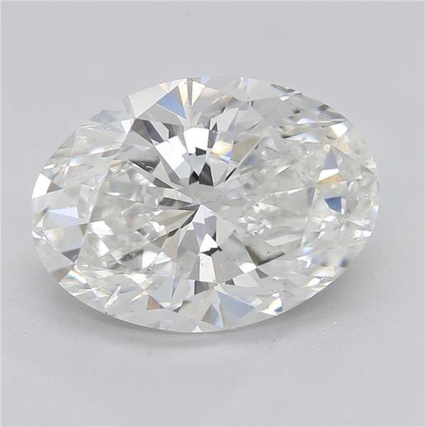 3.20ct G SI2 Rare Carat Ideal Cut Oval Diamond