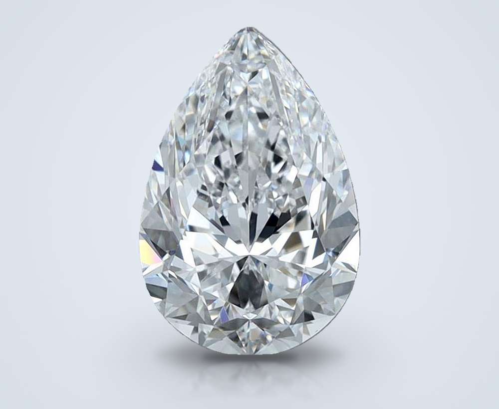 1.71 Carat Pear Natural Diamond