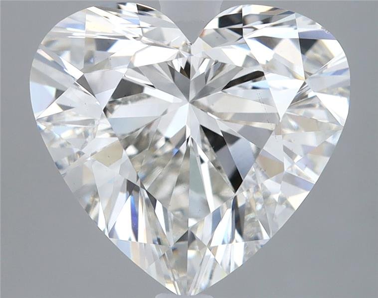 4.04ct H VS2 Rare Carat Ideal Cut Heart Lab Grown Diamond