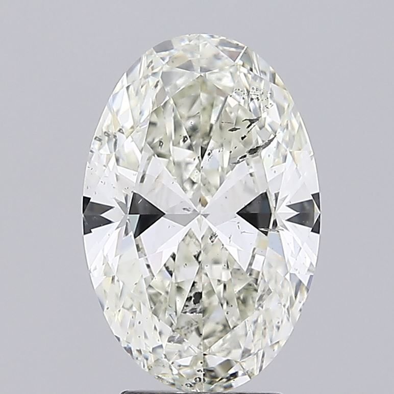 4.02ct I SI2 Rare Carat Ideal Cut Oval Diamond