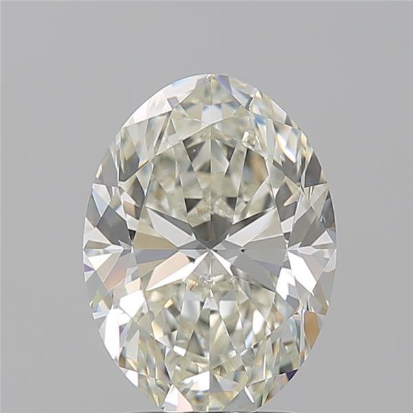 2.21ct K SI1 Rare Carat Ideal Cut Oval Diamond