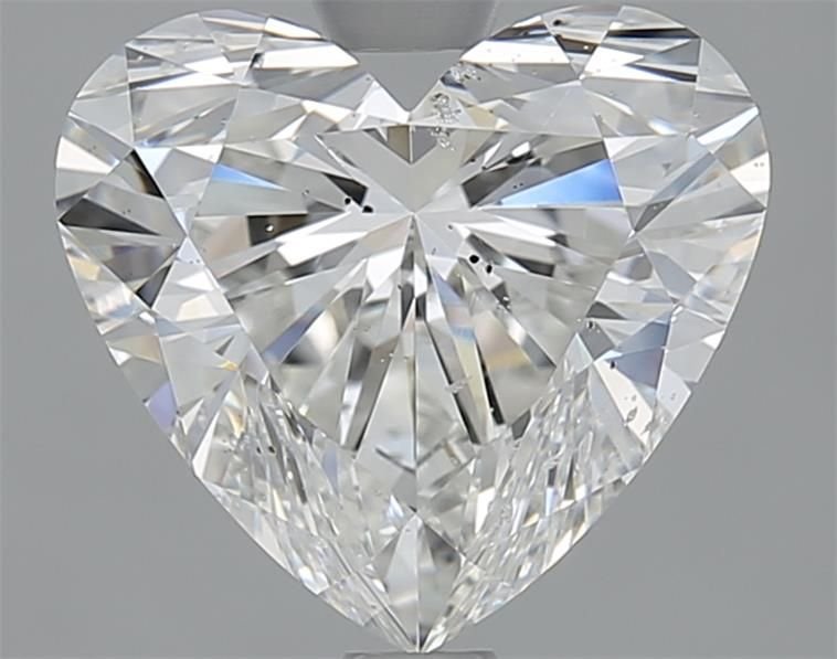 2.53ct H SI2 Rare Carat Ideal Cut Heart Diamond