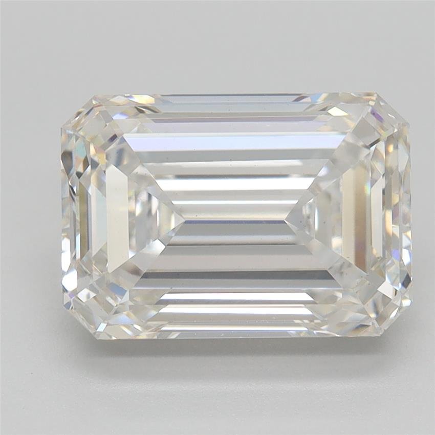 3.09ct F VS1 Rare Carat Ideal Cut Emerald Lab Grown Diamond