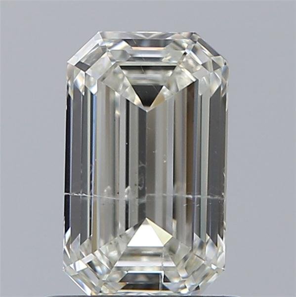 0.92ct J SI2 Rare Carat Ideal Cut Emerald Diamond