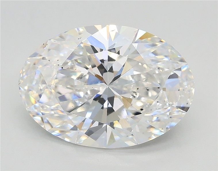 3.52ct E SI1 Rare Carat Ideal Cut Oval Lab Grown Diamond