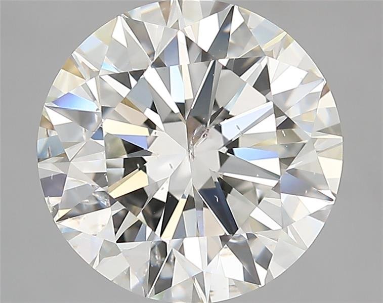 4.22ct J SI2 Rare Carat Ideal Cut Round Diamond