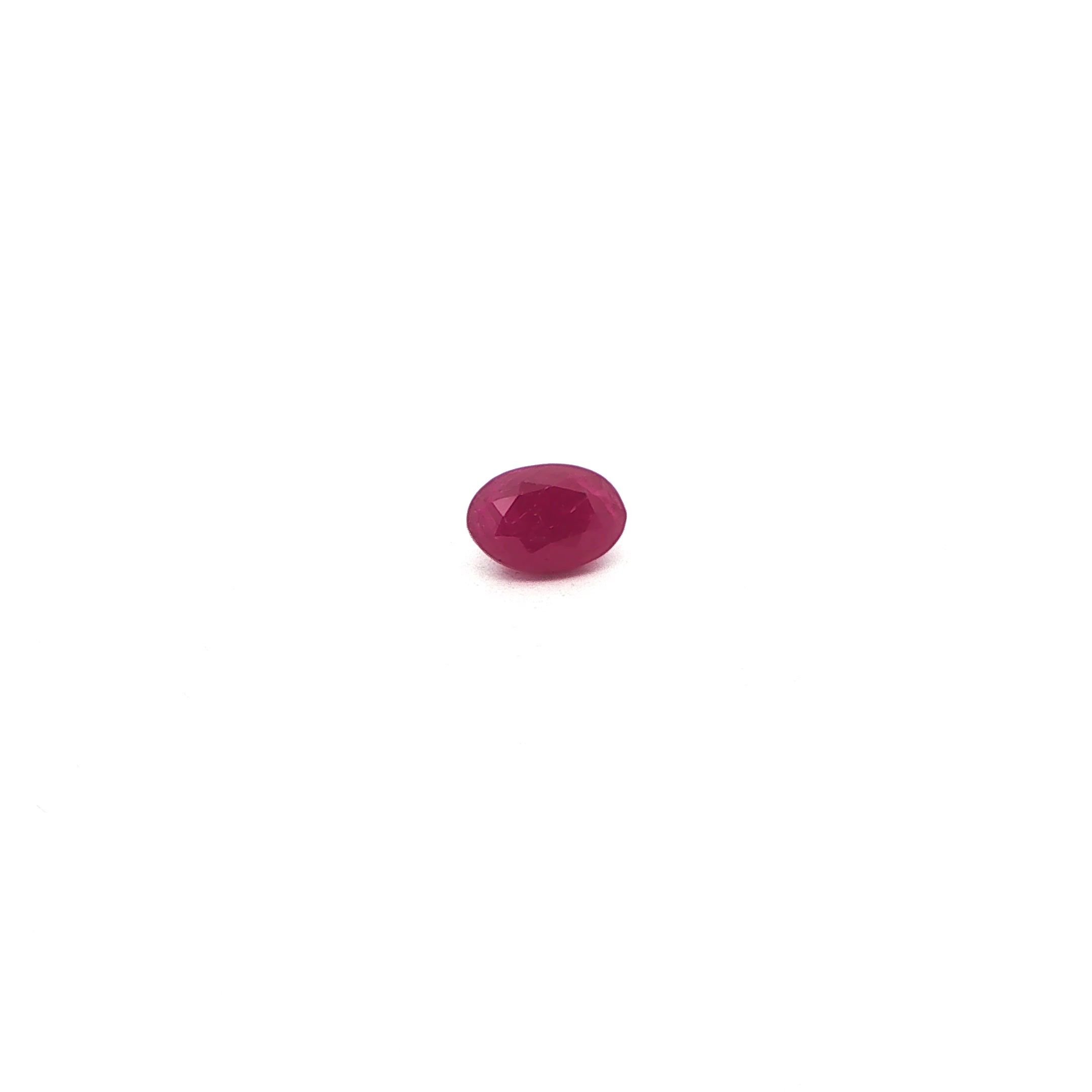 1.50 Carat Red Oval Ruby