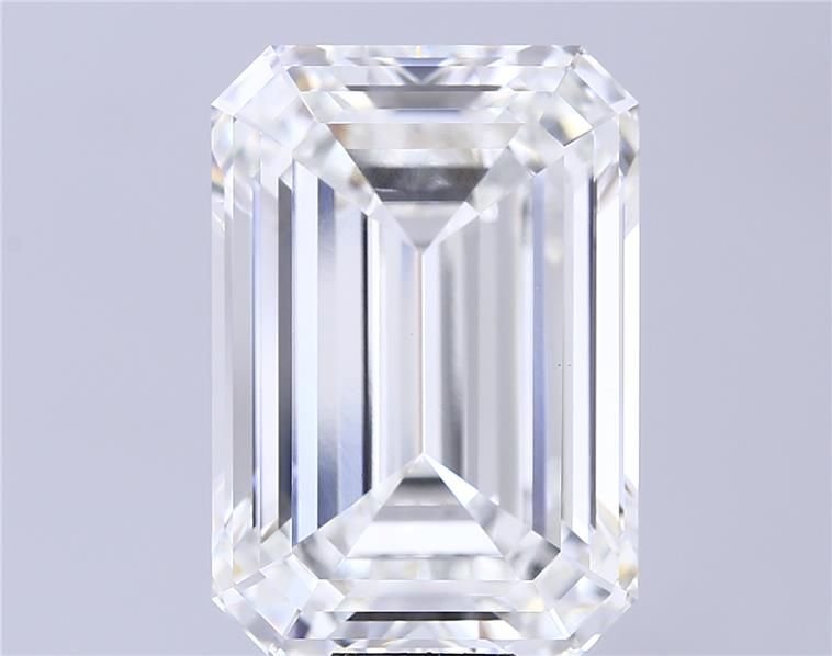 20.09ct F VVS2 Rare Carat Ideal Cut Emerald Lab Grown Diamond