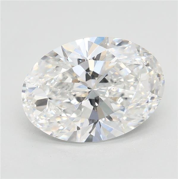 3.09ct E VVS2 Rare Carat Ideal Cut Oval Lab Grown Diamond