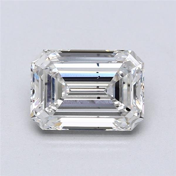 1.70ct F VS2 Very Good Cut Emerald Lab Grown Diamond