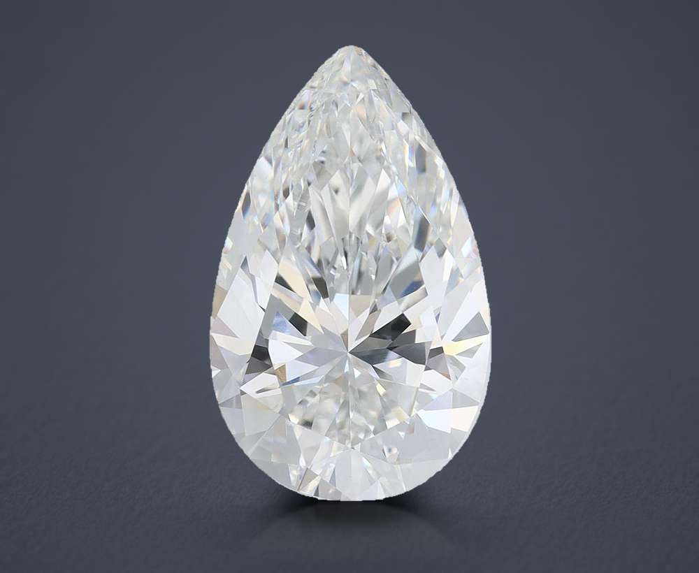 6.56 Carat Pear Lab Diamond