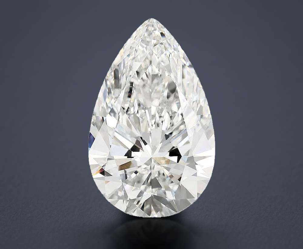 8.77 Carat Pear Lab Diamond