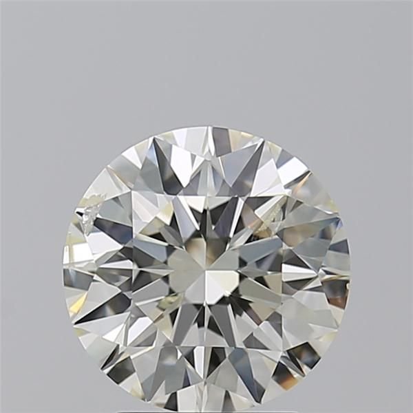 3.03ct J SI2 Rare Carat Ideal Cut Round Diamond