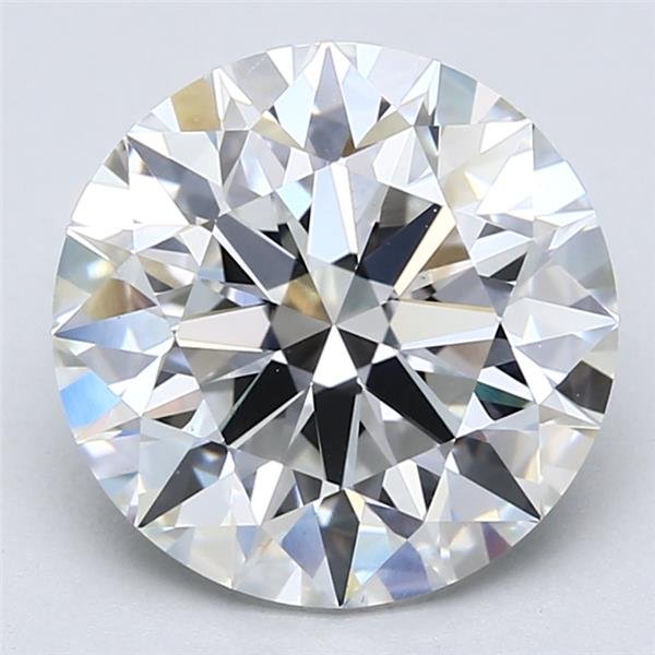 4.53ct F VS1 Rare Carat Ideal Cut Round Lab Grown Diamond