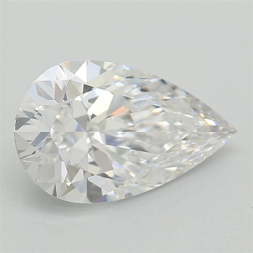 1.07ct D VVS1 Rare Carat Ideal Cut Pear Lab Grown Diamond
