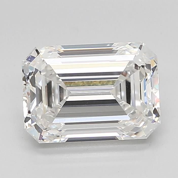 3.52ct F VS1 Rare Carat Ideal Cut Emerald Lab Grown Diamond