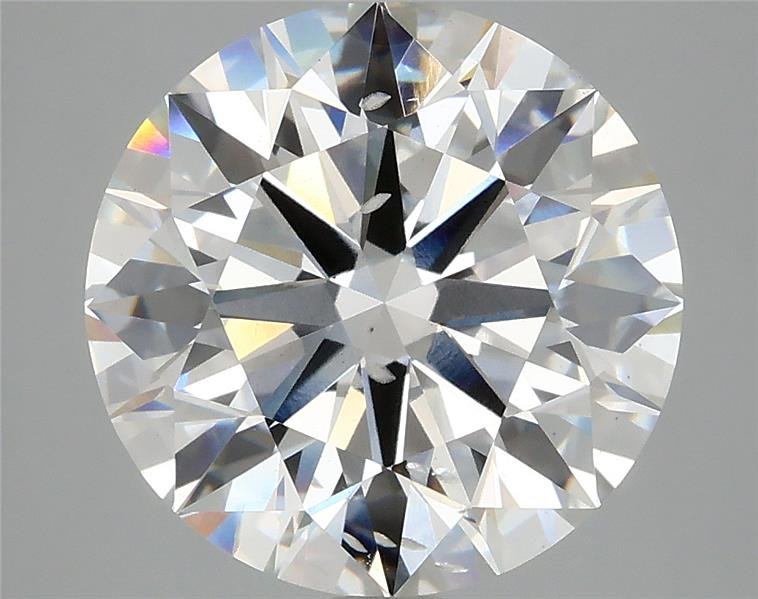 5.52ct F SI1 Rare Carat Ideal Cut Round Lab Grown Diamond