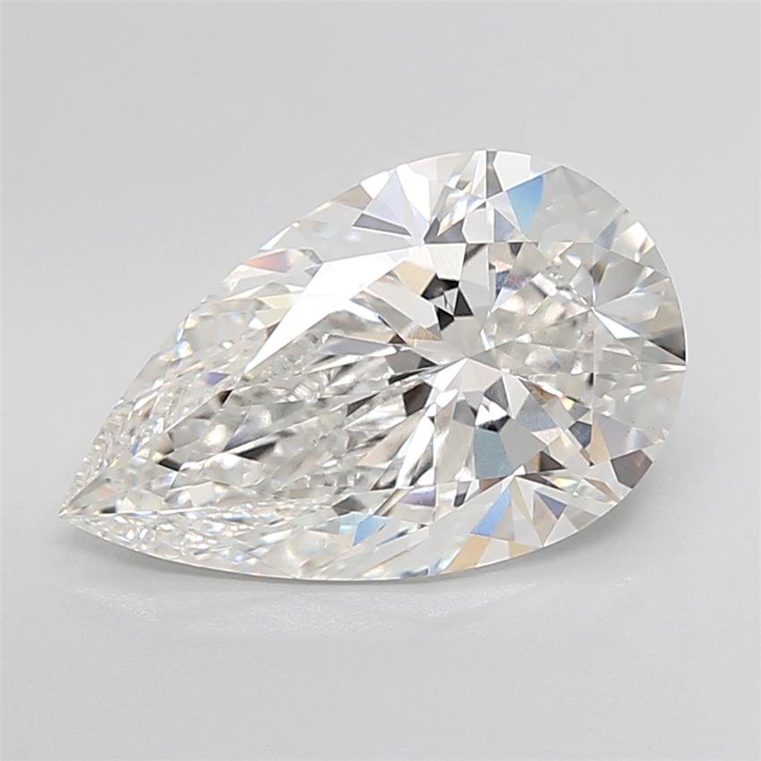 6.35ct F VS1 Rare Carat Ideal Cut Pear Lab Grown Diamond