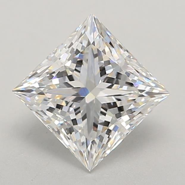 2.09ct E VVS2 Rare Carat Ideal Cut Princess Lab Grown Diamond