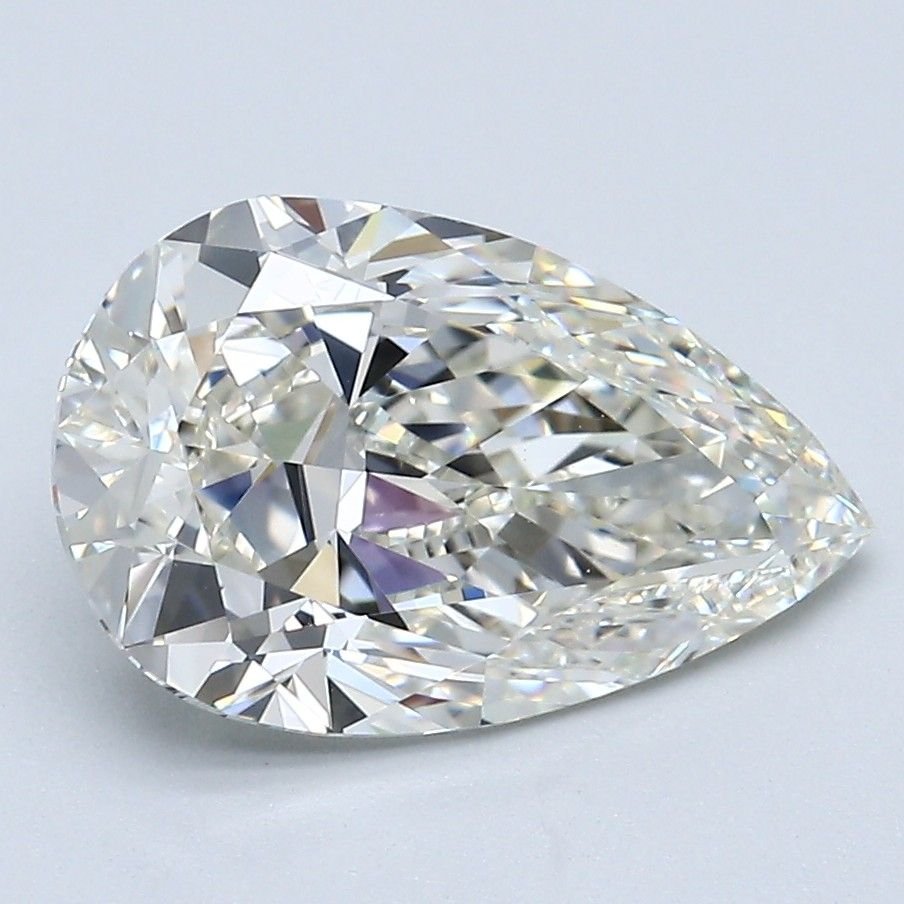 3.05ct K VS1 Rare Carat Ideal Cut Pear Diamond