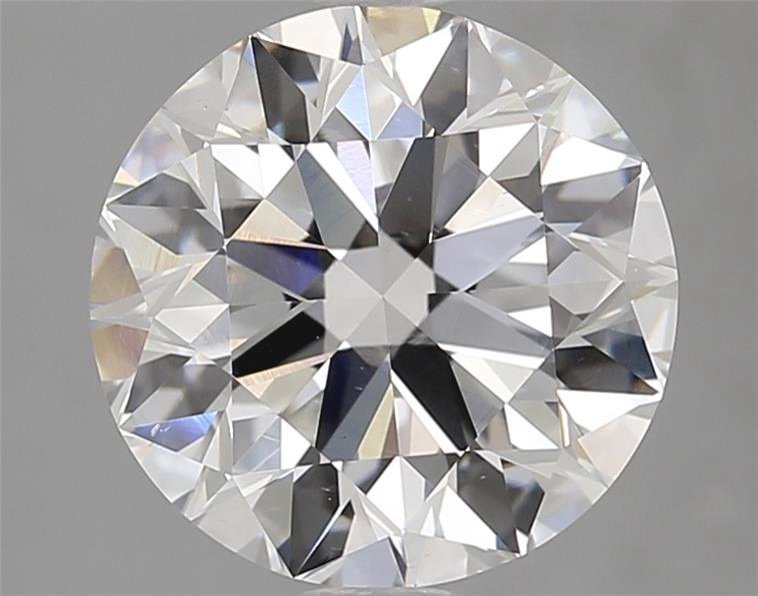 3.40ct F VS2 Rare Carat Ideal Cut Round Diamond