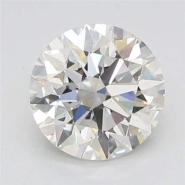 2.15ct F SI1 Rare Carat Ideal Cut Round Lab Grown Diamond