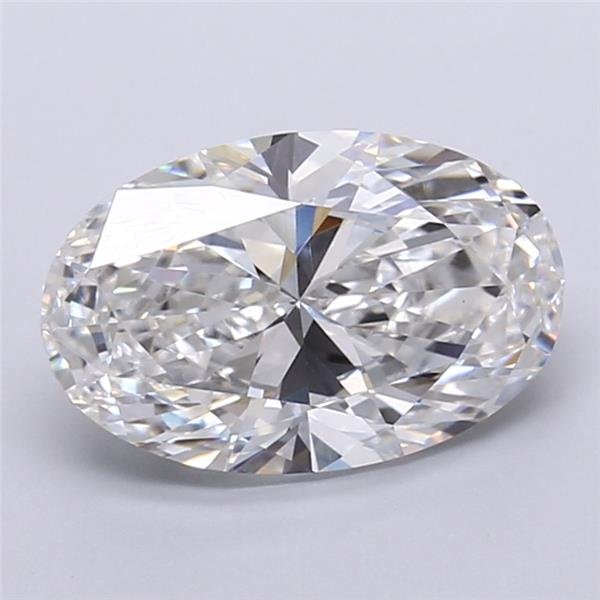 3.32ct E VS1 Rare Carat Ideal Cut Oval Lab Grown Diamond