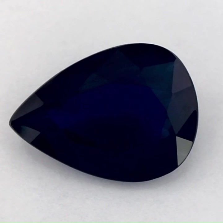 4.25 Carat Blue Pear Sapphire