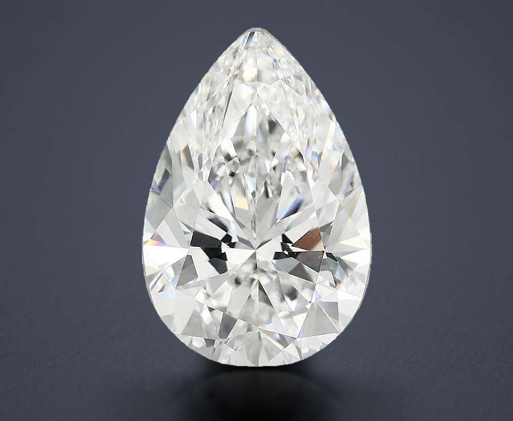5.77 Carat Pear Lab Diamond