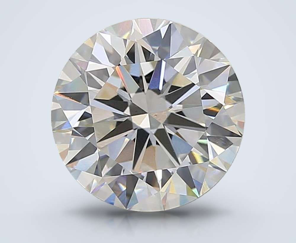 3.99 Carat Round Lab Diamond
