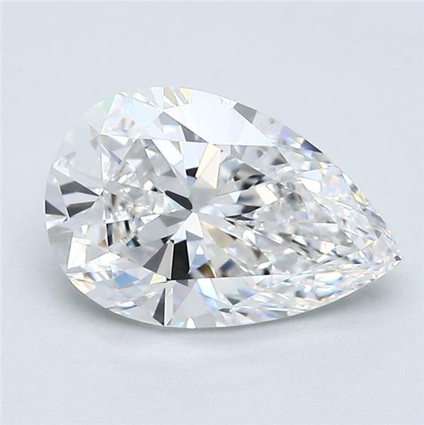 1.60ct E IF Rare Carat Ideal Cut Pear Diamond