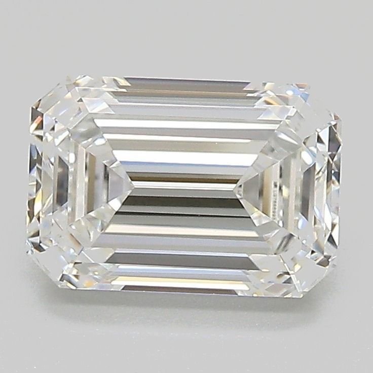 2.07ct D VS1 Excellent Cut Emerald Lab Grown Diamond