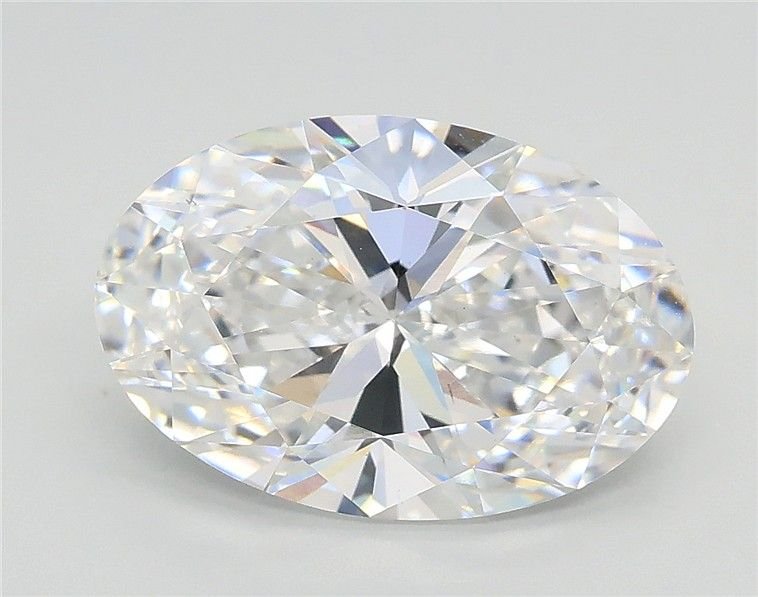 3.01ct D VS2 Rare Carat Ideal Cut Oval Lab Grown Diamond