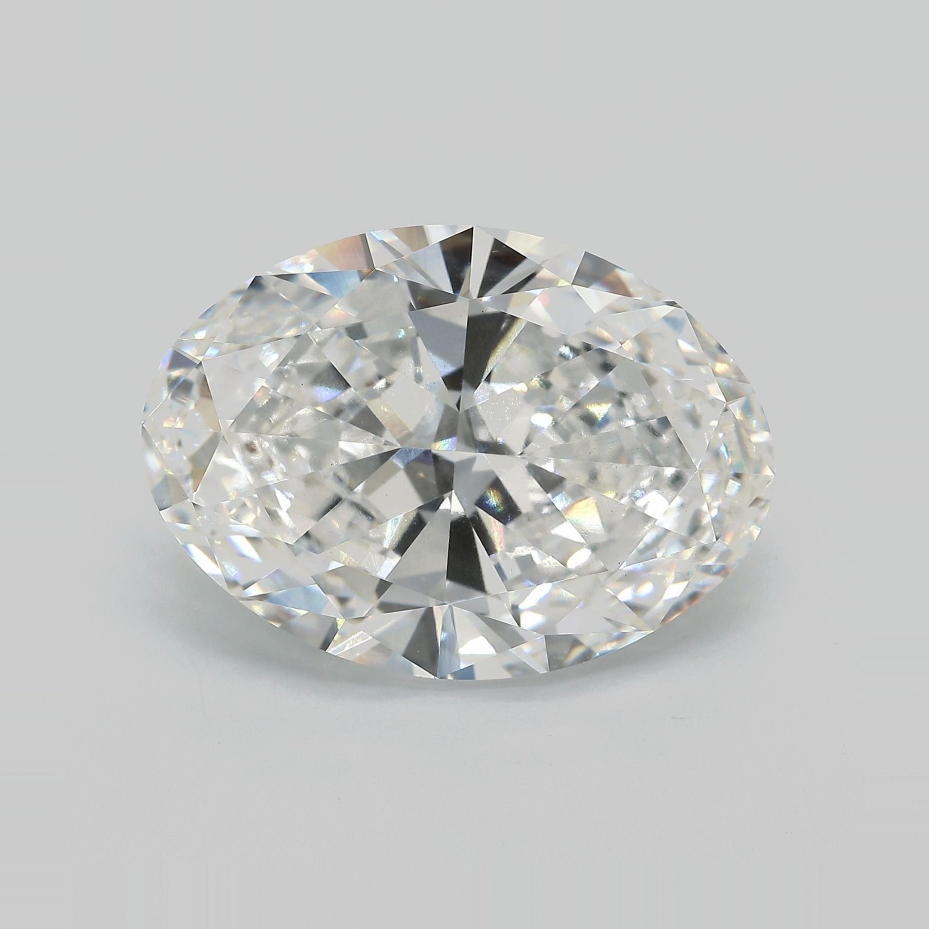 16.69ct F VVS2 Very Good Cut Oval Lab Grown Diamond