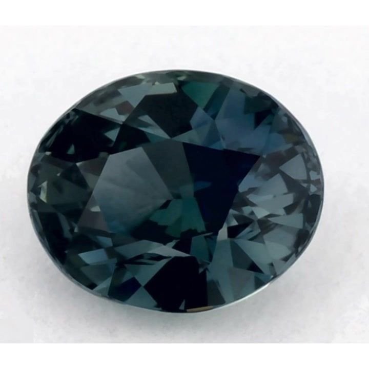 0.95 Carat Green Oval Sapphire