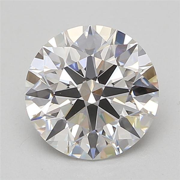 3.08ct D VS1 Rare Carat Ideal Cut Round Lab Grown Diamond