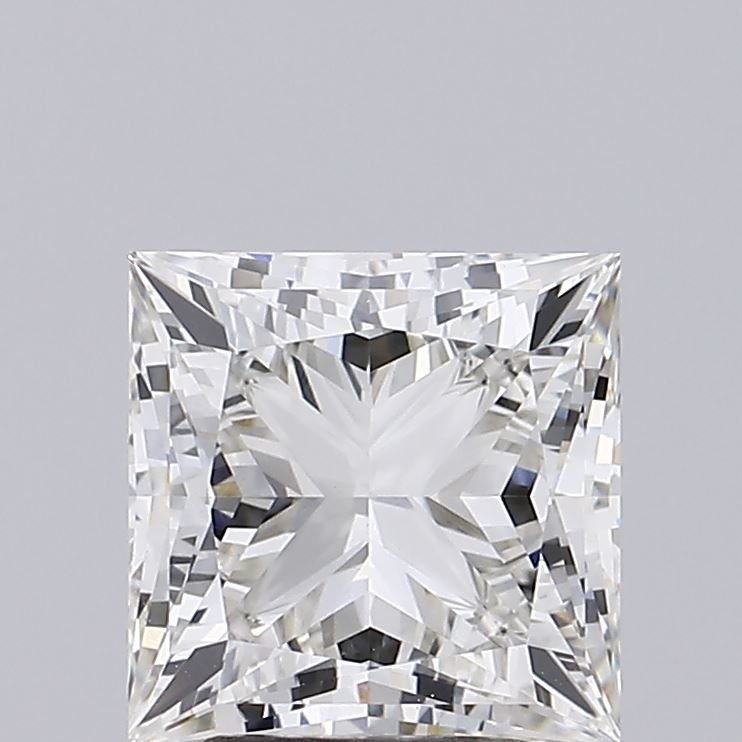 3.28ct I VVS2 Rare Carat Ideal Cut Princess Lab Grown Diamond