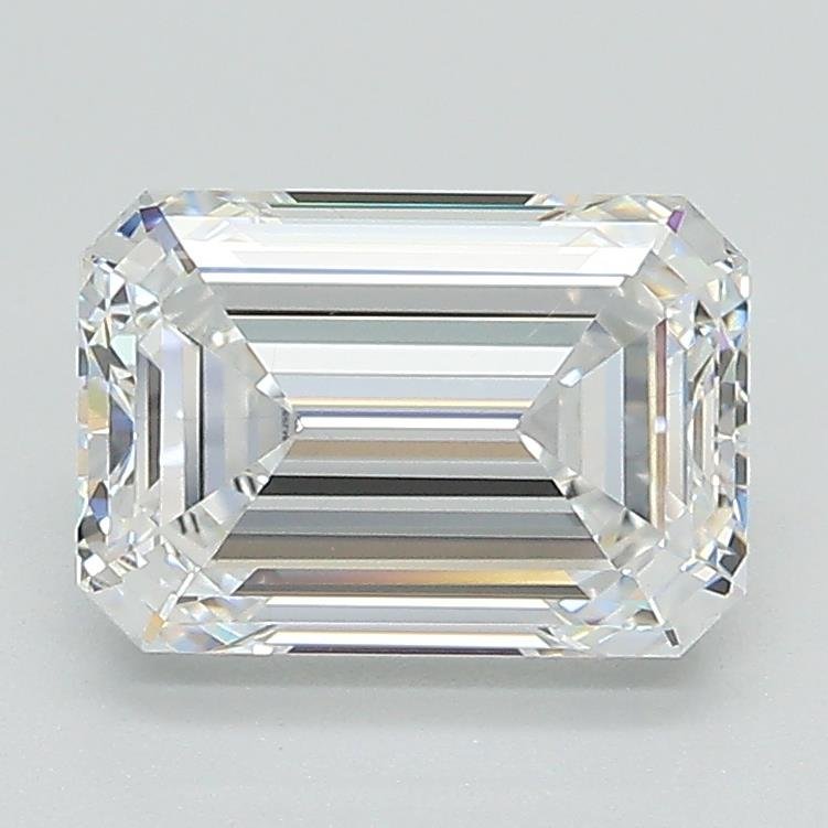 2.08ct D VS1 Excellent Cut Emerald Lab Grown Diamond