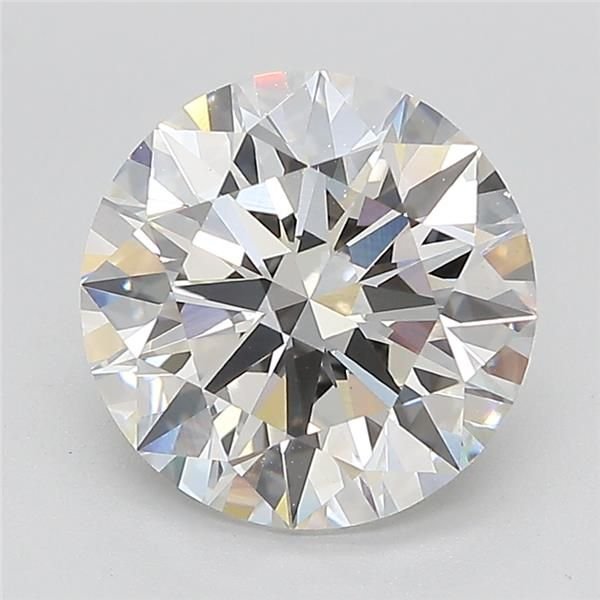 3.09ct F VVS2 Rare Carat Ideal Cut Round Lab Grown Diamond