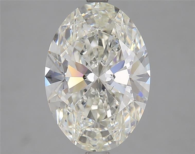 3.51ct H SI1 Rare Carat Ideal Cut Oval Lab Grown Diamond