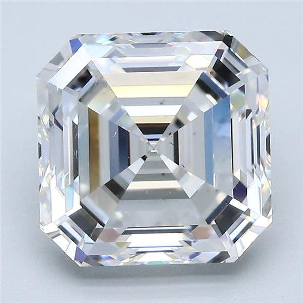 4.03ct G VS2 Rare Carat Ideal Cut Asscher Diamond