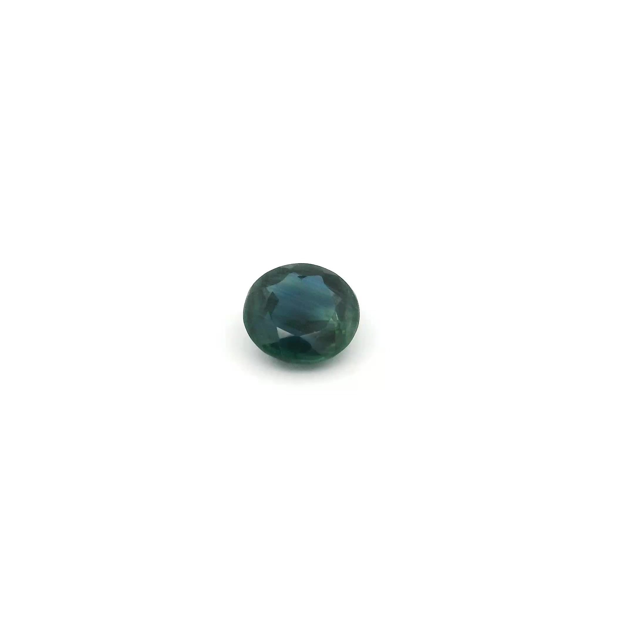 0.44 Carat Deep Blue Round Sapphire