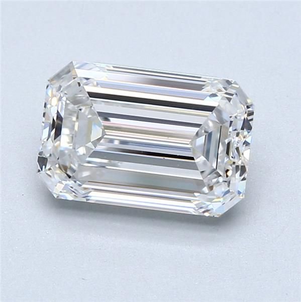 3.01ct D VS1 Rare Carat Ideal Cut Emerald Diamond