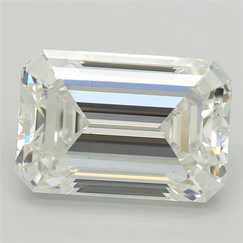 5.62ct F VS1 Excellent Cut Emerald Lab Grown Diamond