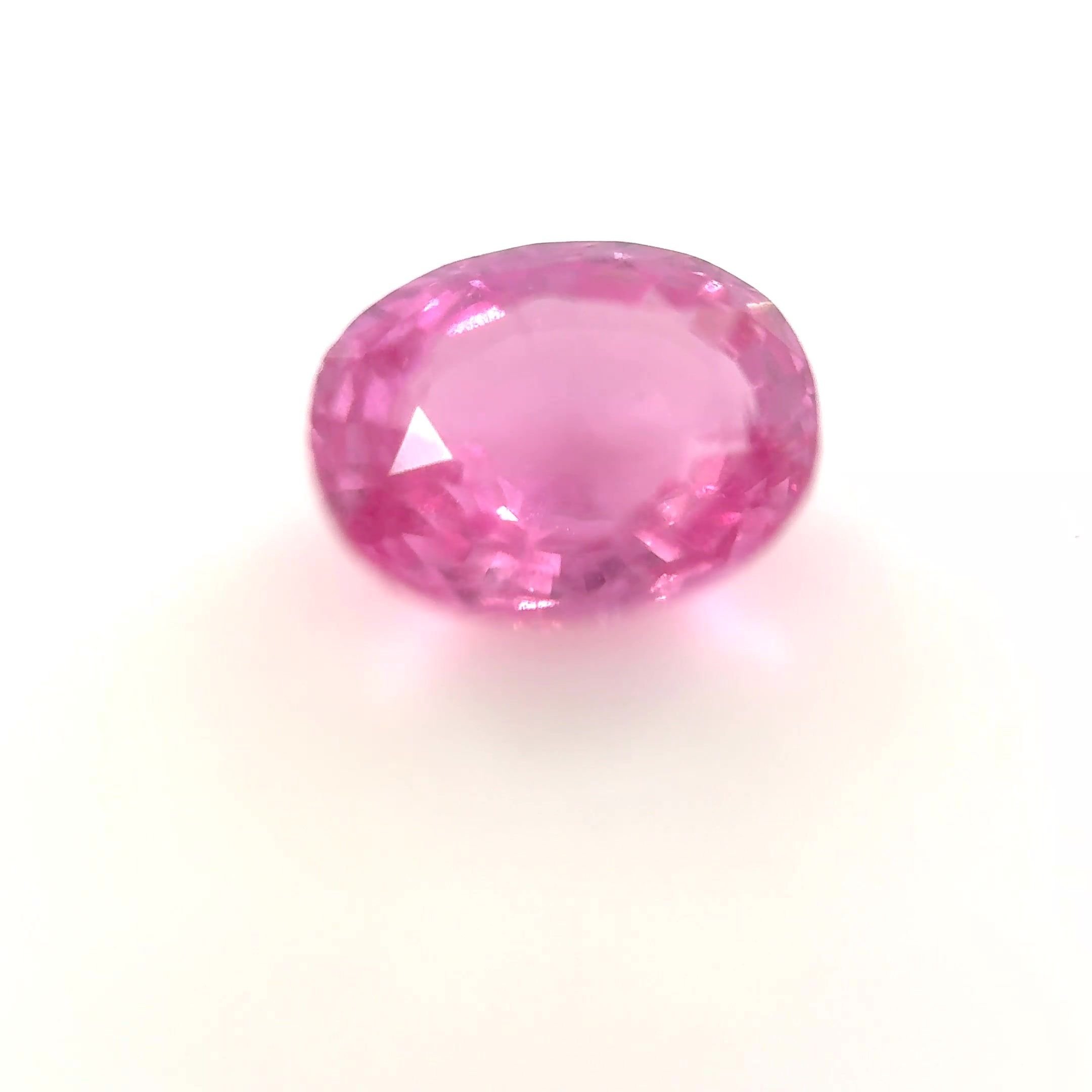 2.54 Carat Pink Oval Sapphire