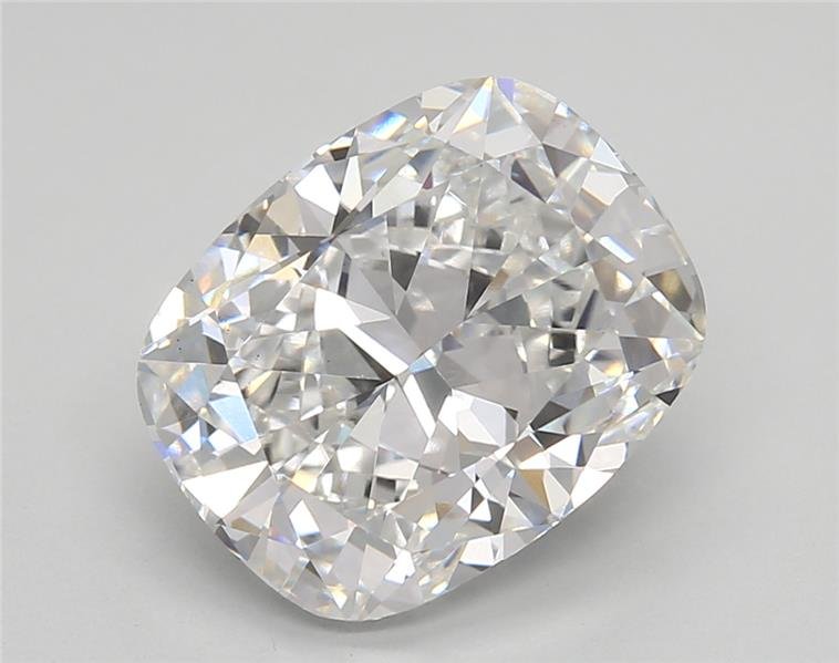 5.01ct E VS2 Rare Carat Ideal Cut Cushion Lab Grown Diamond