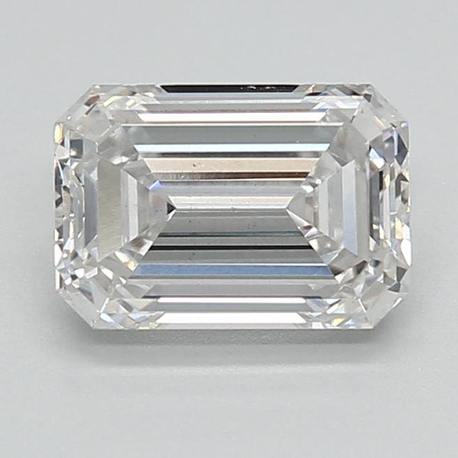 1.46ct F VS2 Rare Carat Ideal Cut Emerald Lab Grown Diamond